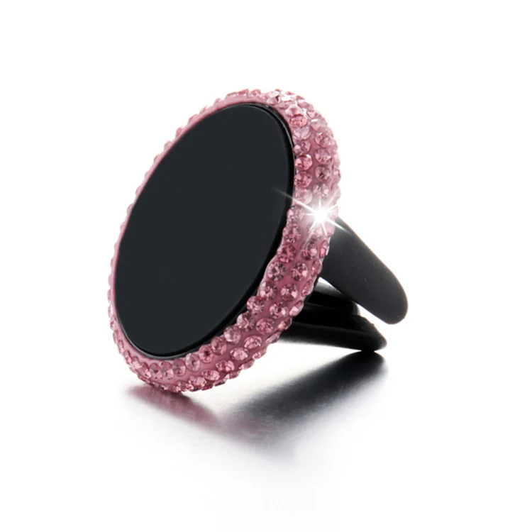 Car Diamond Magnetic Air Outlet Mobile Phone Holder(Pink) - Image 2