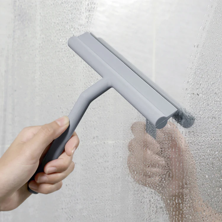 Car Glass Silicone Wiper Household Bathroom Manual Cleaning Scraper(Gray) - Image 6