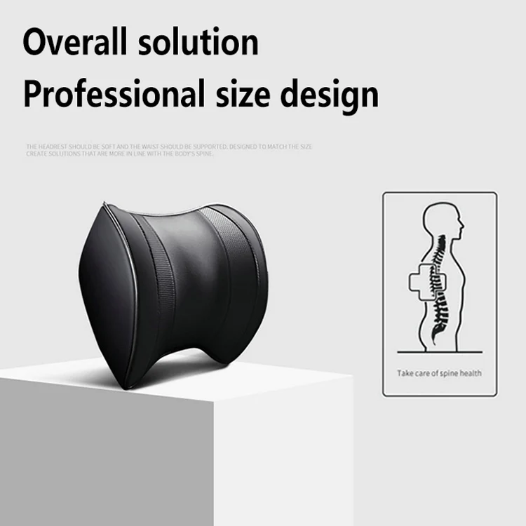Car Headrest Cushion Car Seat Pillows Neck Protectors Memory Cotton Pillow(Coffee) - Image 3