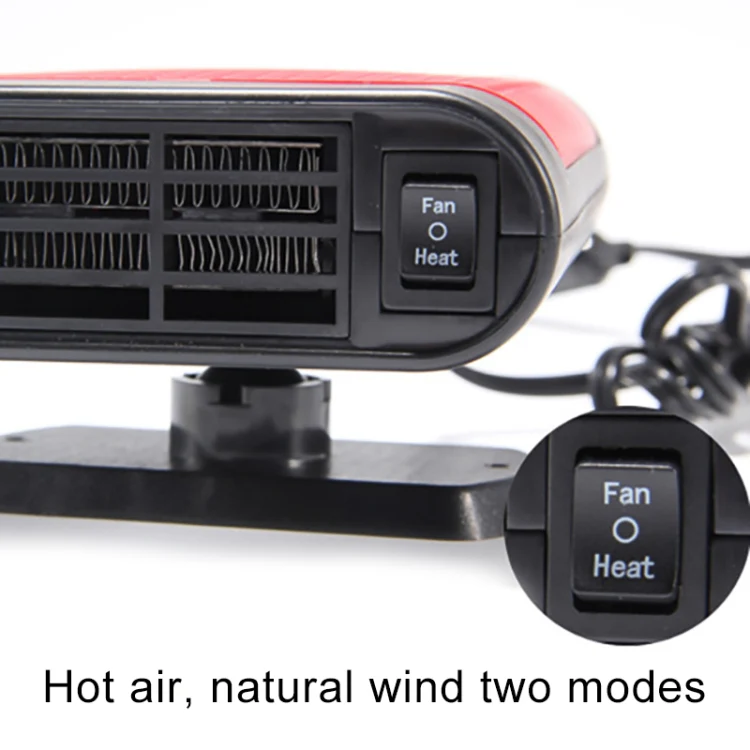Car Heater Hot Cool Fan Windscreen Window Demister Defroster DC 12V, Purification Version (Red) - Image 4