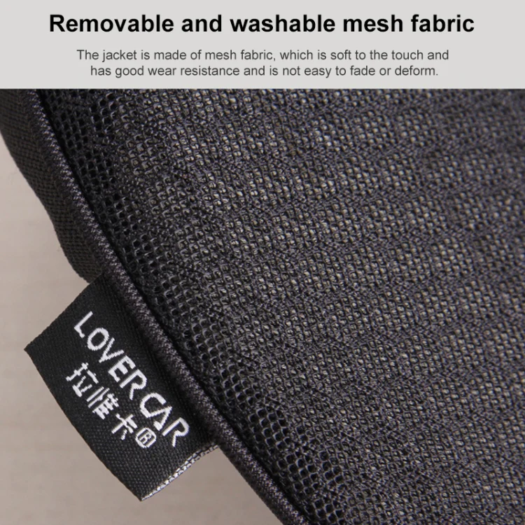Car mini Seat Cushion Breathable Lumbar Seat Mat (Brown) - Image 10