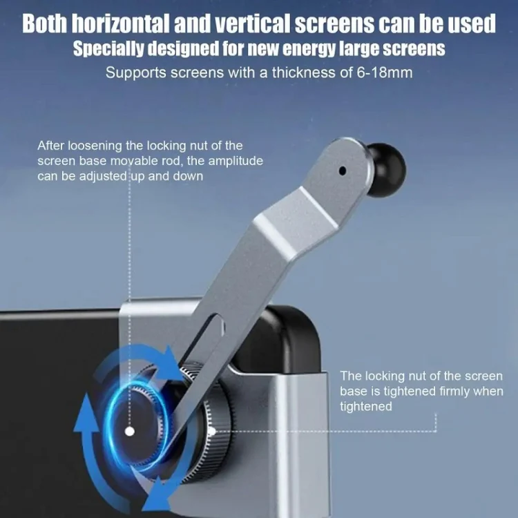 Car Screen Phone Holder Base For Tesla Model 3 And Other Models, Model: Base + Magnetic Stand - Image 8