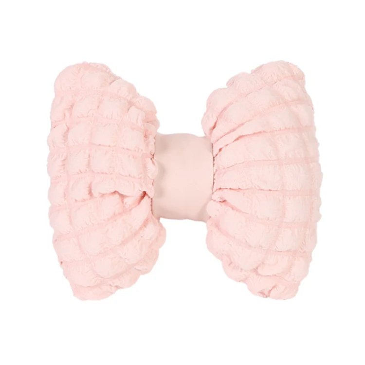 Car Seat Breathable And Comfortable Puff Pillow Upholstery, Color: Headrest Pink
