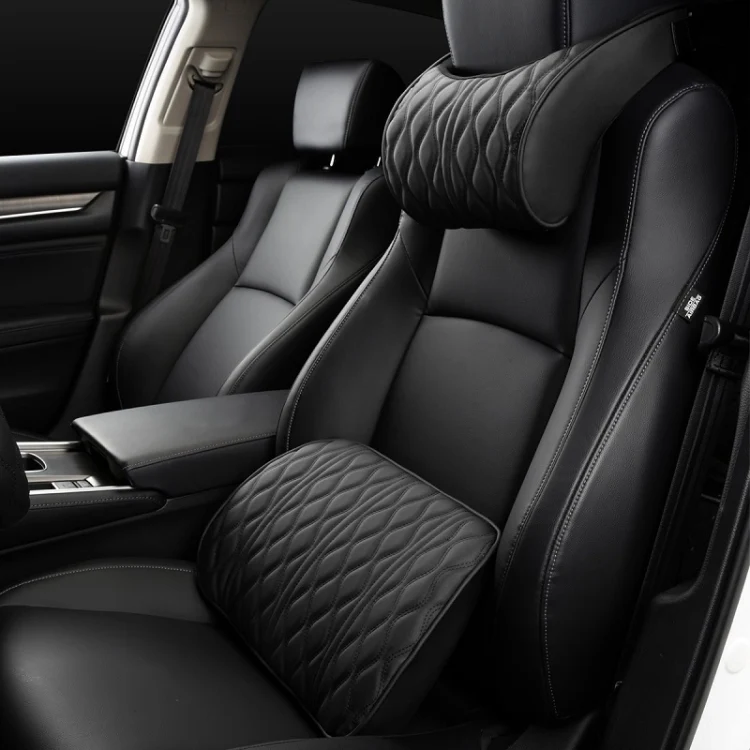 Car Seat Memory Foam Support Cushion, Color: Black Headrest - Image 2