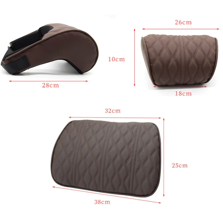 Car Seat Memory Foam Support Cushion, Color: Black Headrest - Image 3
