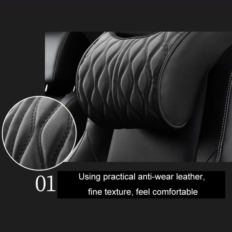 Car Seat Memory Foam Support Cushion, Color: Black Headrest - Image 4
