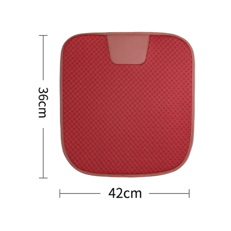 Car Seat Without Backrest Ice Silk Cushion(Beige) - Image 3