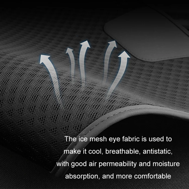 Car Seat Without Backrest Ice Silk Cushion(Black) - Image 6