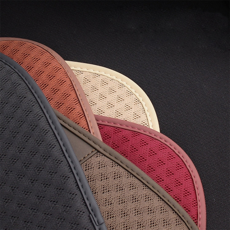 Car Seat Without Backrest Ice Silk Cushion(Claret) - Image 2