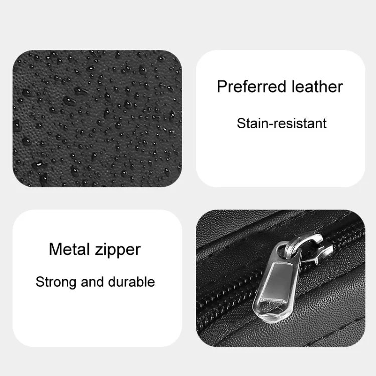 Car Seatback Storage Hanging Bag Vehicle Multifunctional Storing Tissue Box, Style: With Bulit-In Bucket - Image 4
