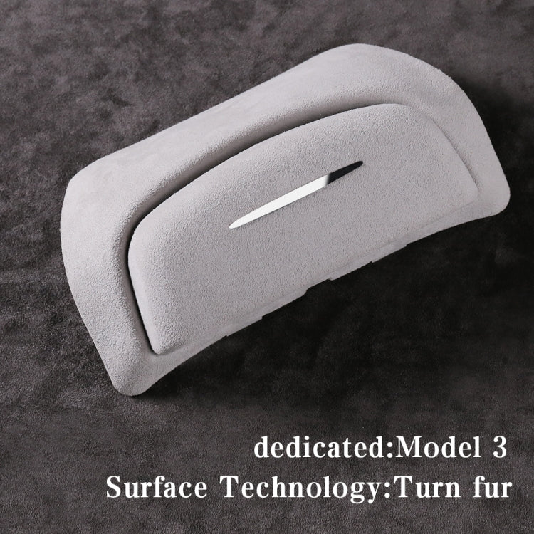 Car Suede Wrap Version Sunglasses Storage Box for Tesla Model 3 2019-2023 - Image 2