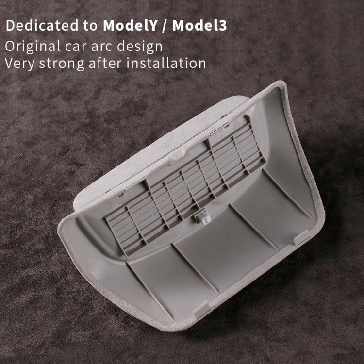 Car Suede Wrap Version Sunglasses Storage Box for Tesla Model Y 2019-2023 - Image 3