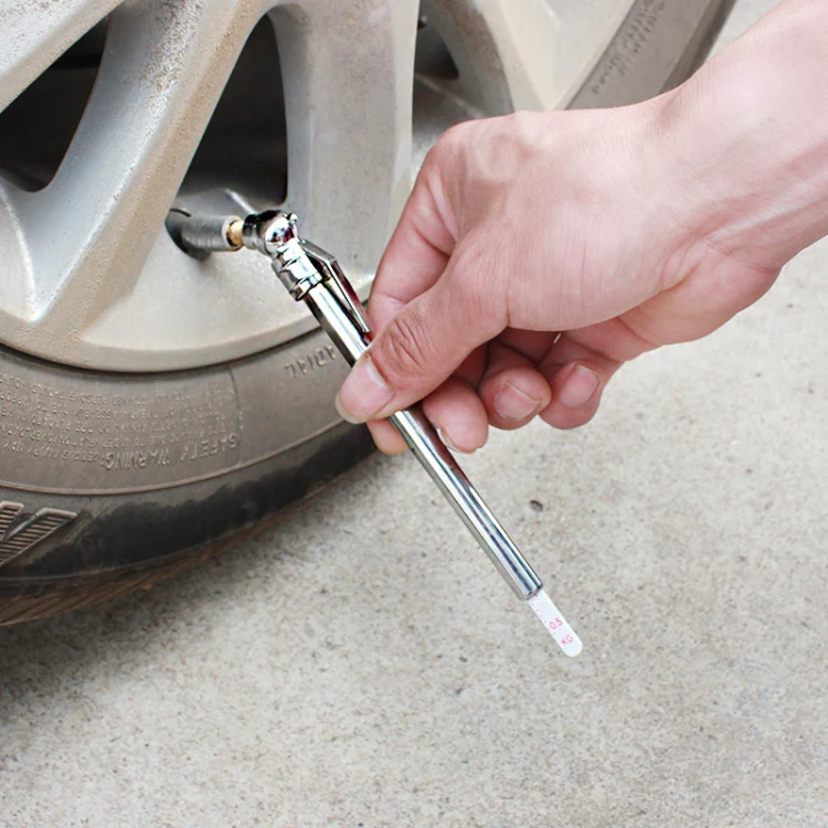 Car Tire Pen Car Portable Tire Pressure Gauge(Silver 1092) - Image 5