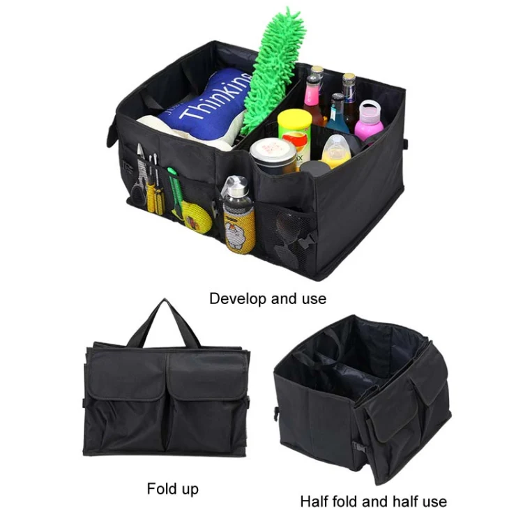 Car Trunk Portable Foldable Organizing And Storing Box(Black) - Image 4