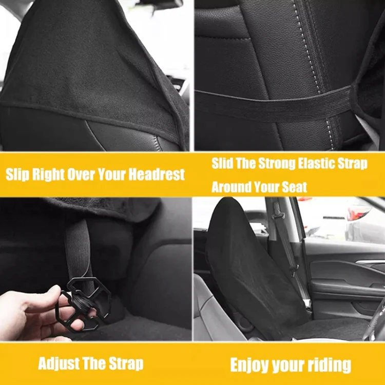 Car Universal Waterproof Anti-skid Seat Cover (Grey) - Image 7