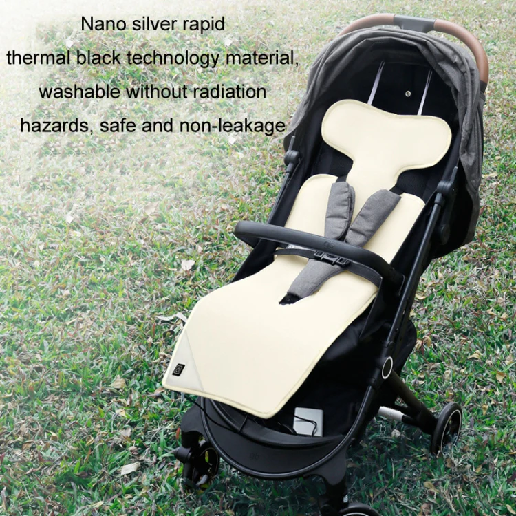 Car USB Heated Seat Cushion Winter Plush Child Seat Pad, Size: 90x32cm(Gray) - Image 10