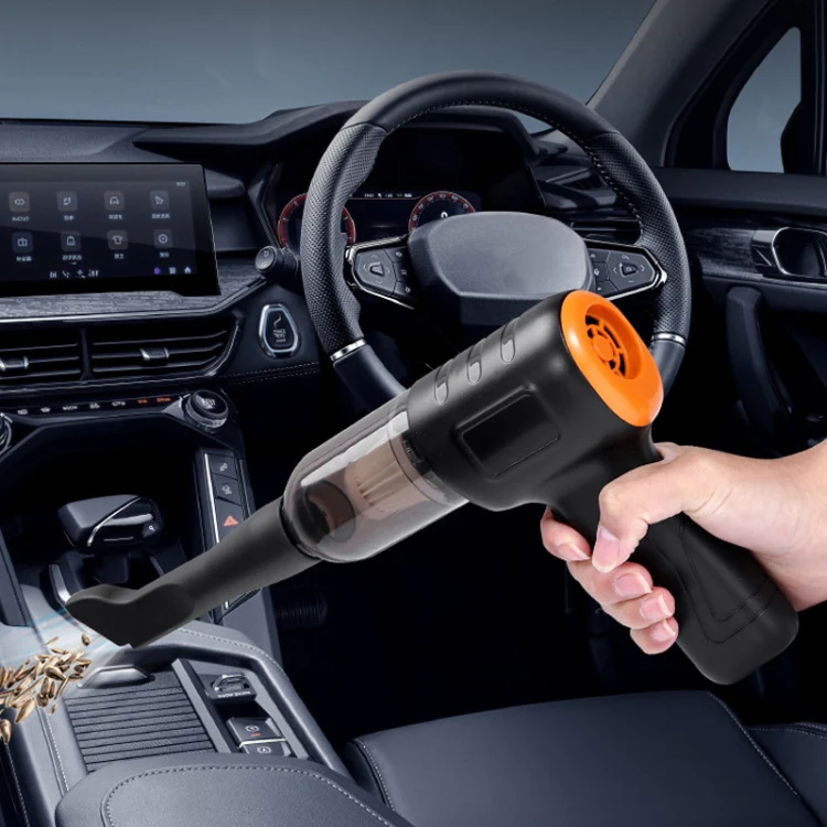 Car Vacuum Cleaner Large Suction Power Wireless Pump Inflatable Blower Handheld Small Vacuum Cleaner, Style: Brush 200W+2 Filters+Storage Bag (Black) - Image 13