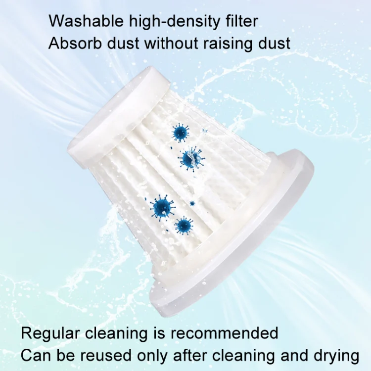 Car Vacuum Cleaner Large Suction Power Wireless Pump Inflatable Blower Handheld Small Vacuum Cleaner, Style: Brushless 260W+4 Filters+Air Bag (White) - Image 4