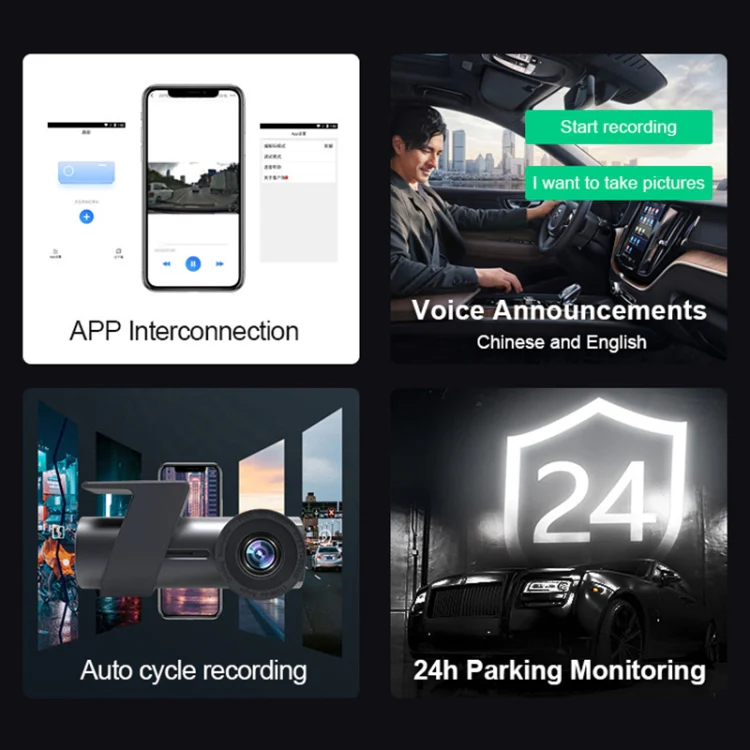 Car WiFi Dual Camera Hidden 360 Degree Rotation Car Driving Recorder - Image 8