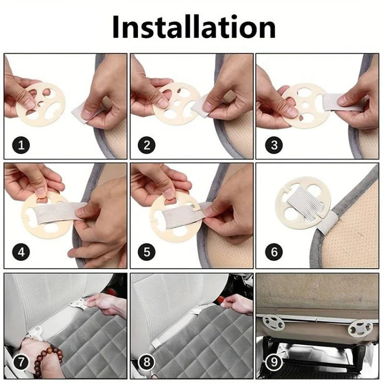 Car Winter Backless Plush Non-slip Non-binding Seat Cushion, Color: Front Row Coffee - Image 7