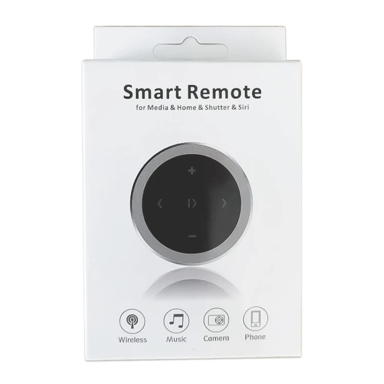 Car Wireless Bluetooth Controller Mobile Phone Multimedia Multi-functional Steering Wheel Remote Controller with Holder (Silver) - Image 10