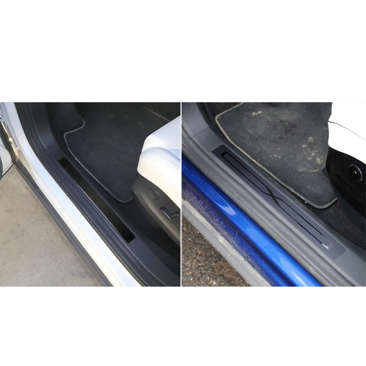 Carbon Fiber Car Door Threshold Decoration Strip Stickers for Tesla Model X - Image 6