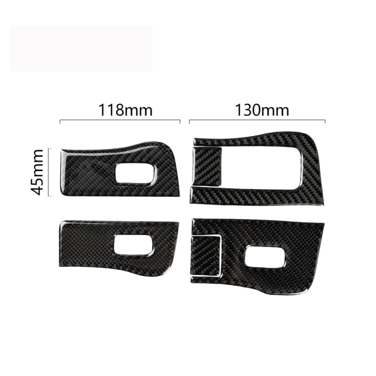 Carbon Fiber Car Window Button Decorative Sticker for Tesla Model 3, Suitable for Left Driving - Image 5