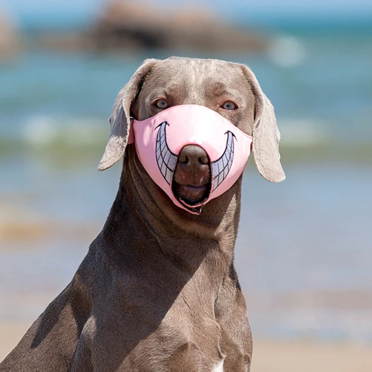Cartoon Dog Mouth Cover Anti-Bite Nylon Dog Mask, Size: S(Yellow) - Image 5