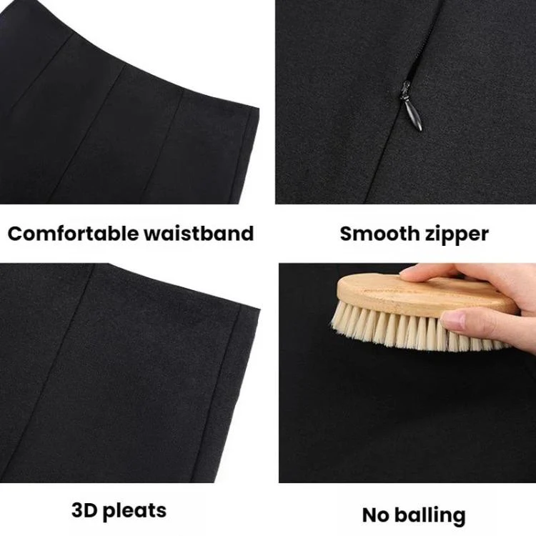 Casual High-Waisted Fitted Suit Shorts Leggings Hot Pants, Color: Fleece-lined Black(M) - Image 3