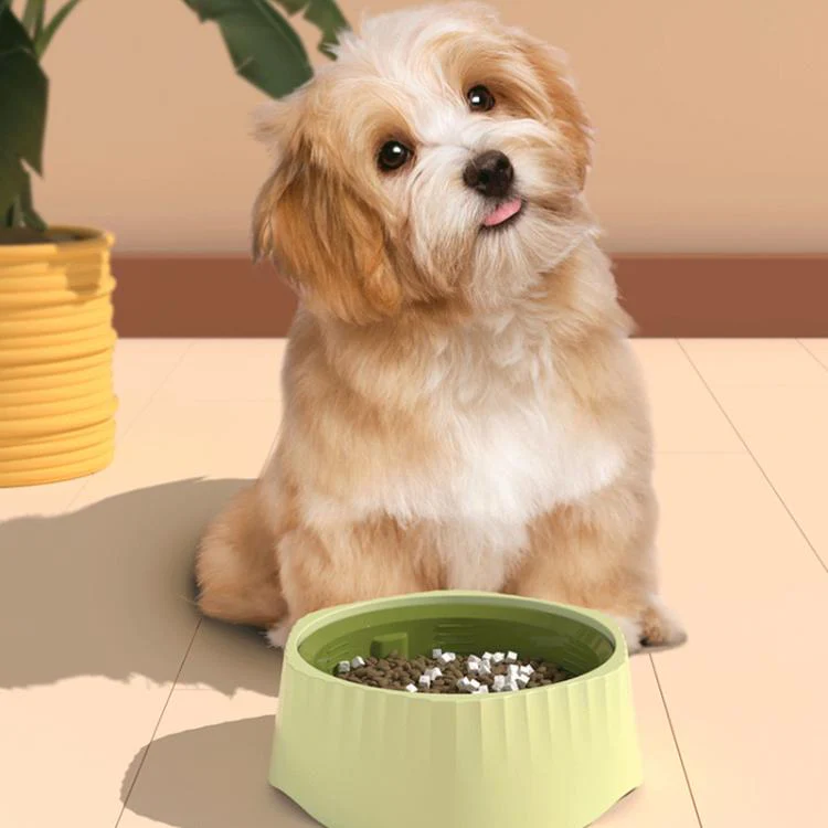 Cats And Dog Anti Spill Slow Feeding Bowl Pet 2 In 1 Non-Slip Food Cup(Blue) - Image 7