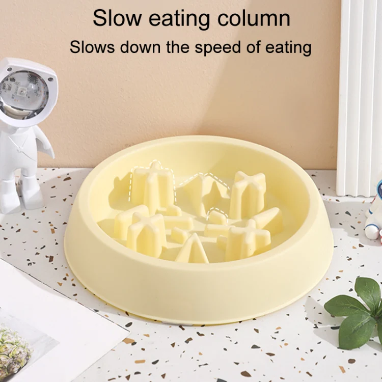 Cats And Dogs Anti Choking Slow Eating Bowl Pet Anti Spill Feeding Tool(Pink) - Image 6