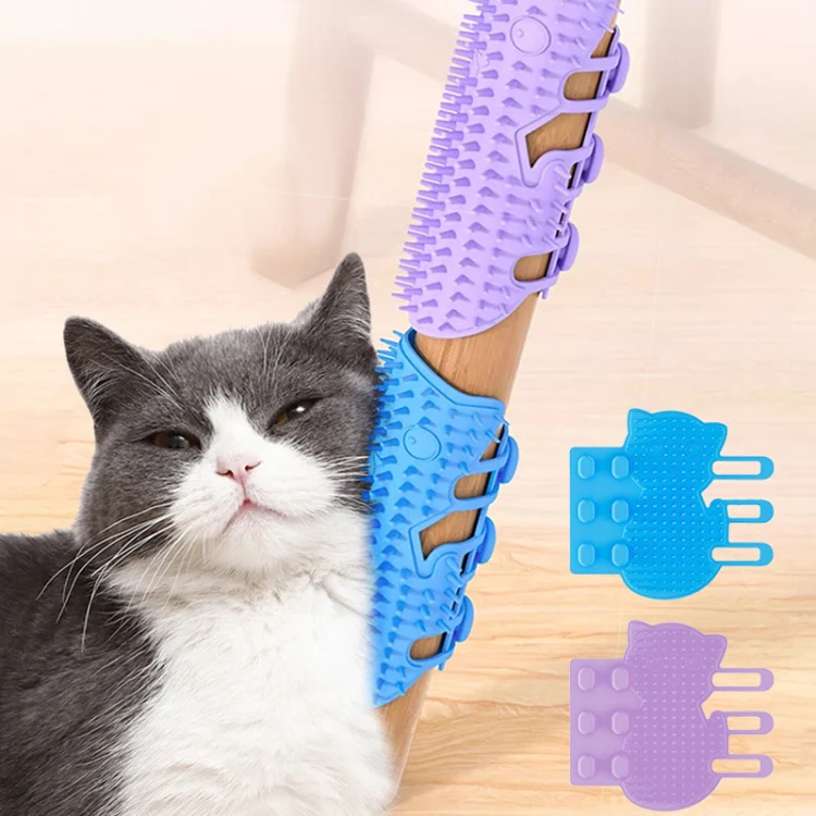 Cats Corner Self-Exciting Scratcher Pet Massage Brush Toys(Gray) - Image 2