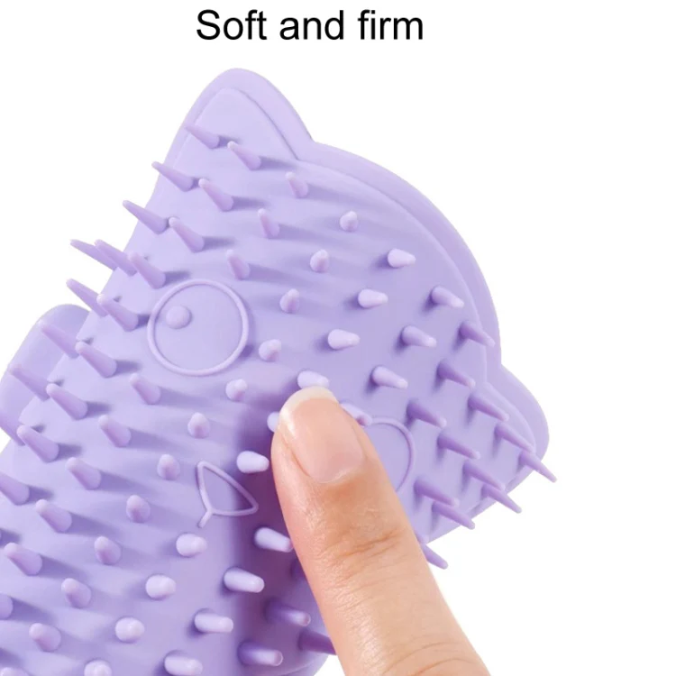 Cats Corner Self-Exciting Scratcher Pet Massage Brush Toys(Purple) - Image 4