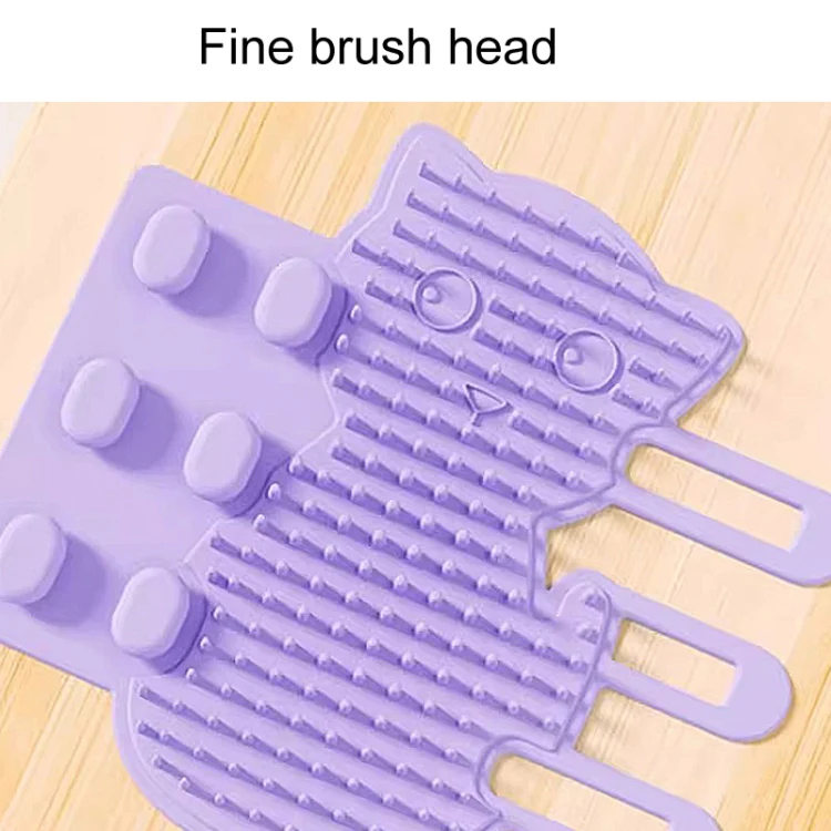 Cats Corner Self-Exciting Scratcher Pet Massage Brush Toys(Purple) - Image 6