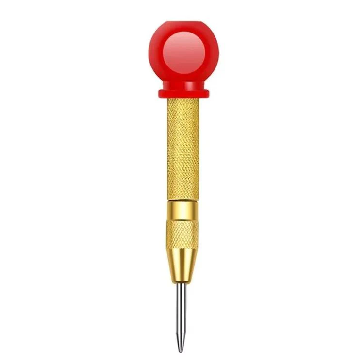 Center Punch Locator Automatic Spring-Loaded Drill Bit High-Hardness Punch for Precise Holes(With Red Cap) - Image 2