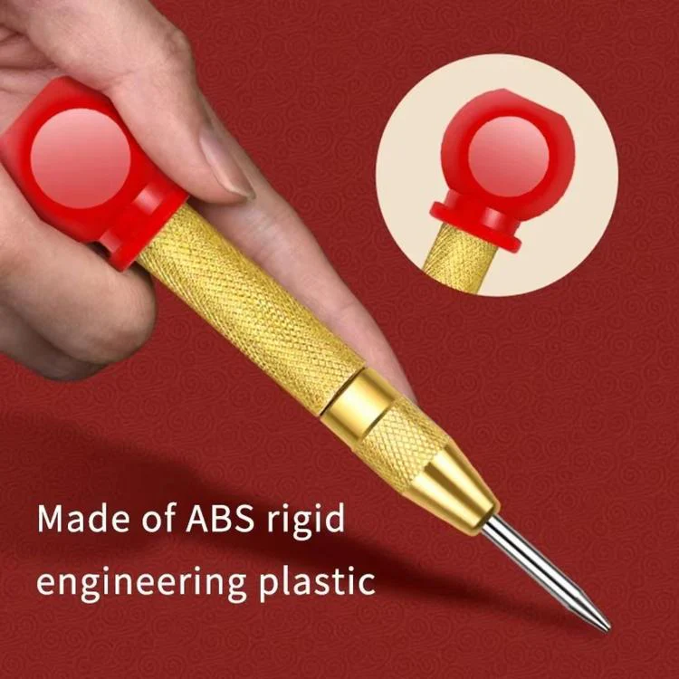 Center Punch Locator Automatic Spring-Loaded Drill Bit High-Hardness Punch for Precise Holes(With Red Cap) - Image 8