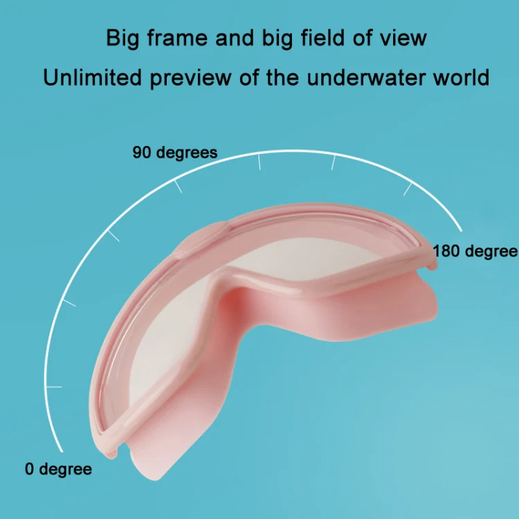 Children Anti-fog Large Frame Swimming Goggles With Conjoined Earplugs(White) - Image 6