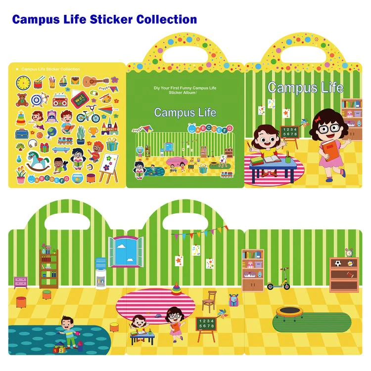 Children Early Education DIY Waterproof Reusable Stickers, Type:Horizontal Princess T32 - Image 9