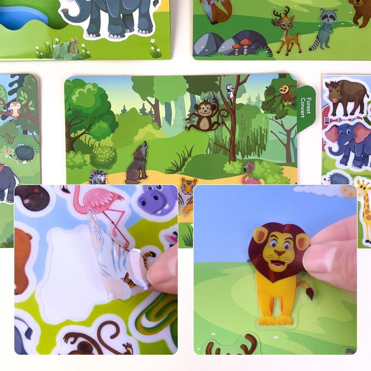 Children Early Education DIY Waterproof Reusable Stickers, Type:Space T04 - Image 6