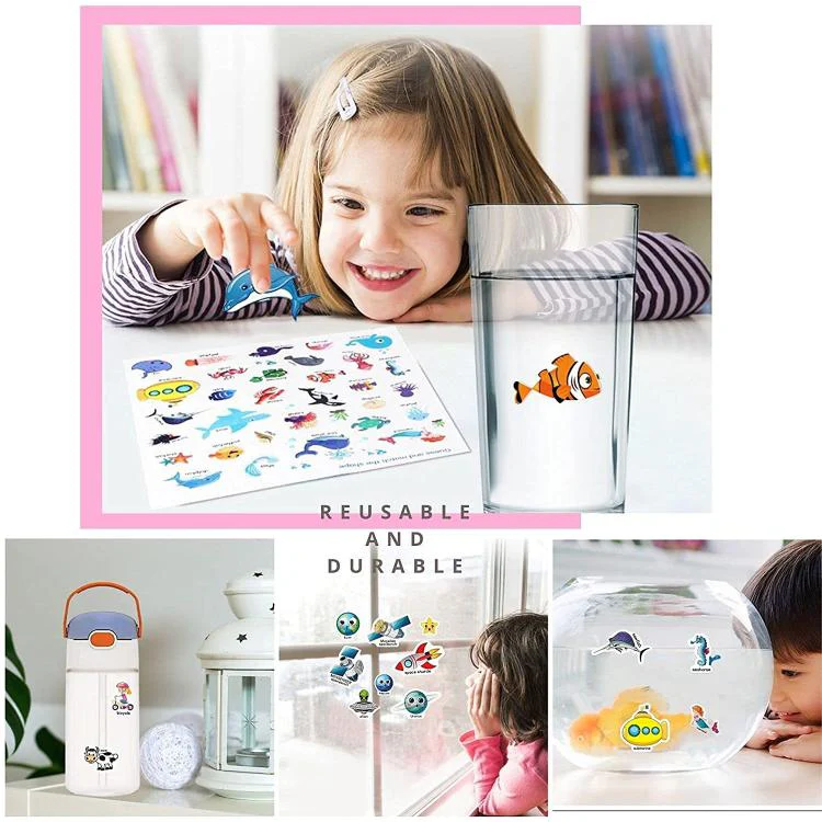Children Early Education DIY Waterproof Reusable Stickers, Type:Traffic T02 - Image 7