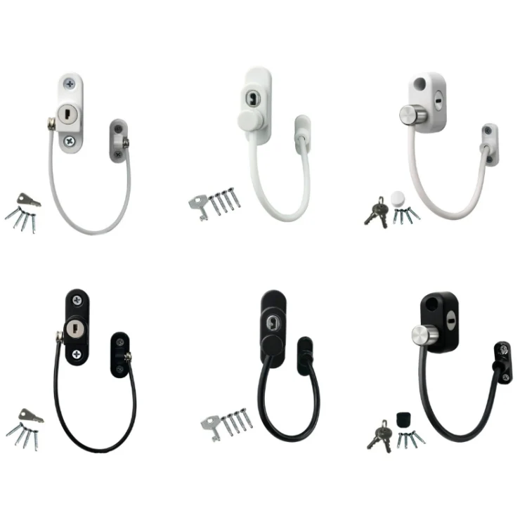 Children High-rise Anti-fall Safety Lock Window Push Limiter, Color: White (Special Thick) - Image 2