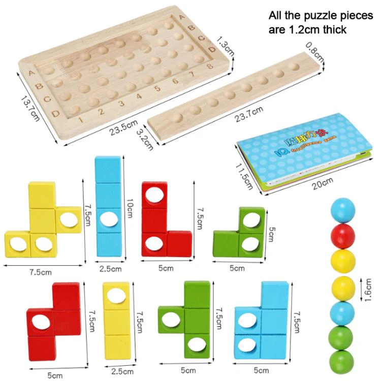Children Magic Cube Wooden Educational Building Block Puzzle - Image 3