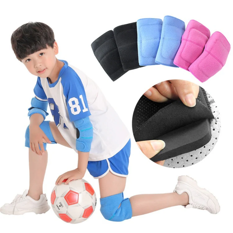 Children Sponge Thickened Knee Pads Sports Dancing Anti-Fall Protective Gear, Specification: M  (Rose Red) - Image 6