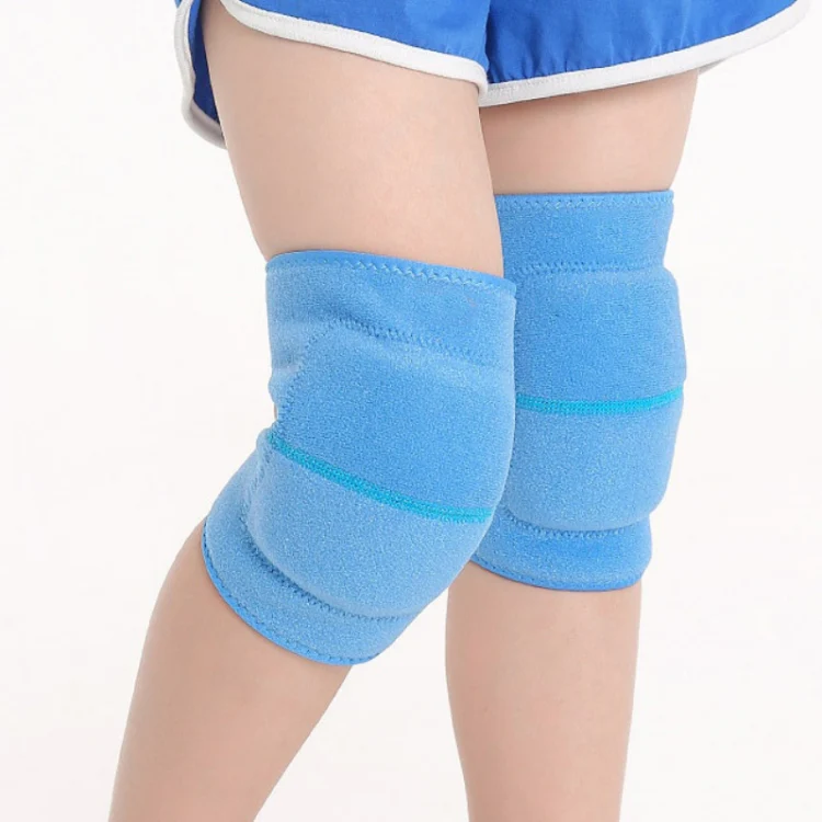 Children Sponge Thickened Knee Pads Sports Dancing Anti-Fall Protective Gear, Specification: M (Sky Blue)