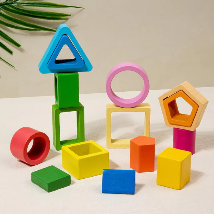 Children Wooden Magnetic Fishing Game Early Education Shape Matching Toys, Type:5 Shape - Image 10