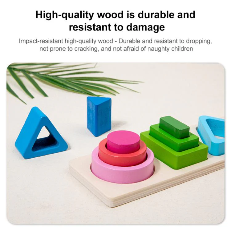 Children Wooden Magnetic Fishing Game Early Education Shape Matching Toys, Type:5 Shape - Image 6