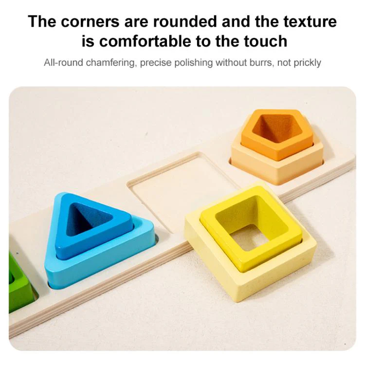 Children Wooden Magnetic Fishing Game Early Education Shape Matching Toys, Type:5 Shape - Image 8
