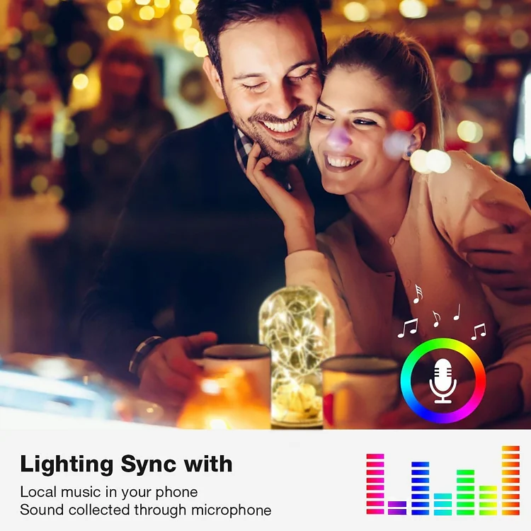 Christmas Decoration RGB Copper Wire String Light Bluetooth Mobile APP Control, Length: 5m 50 LEDs - Image 3