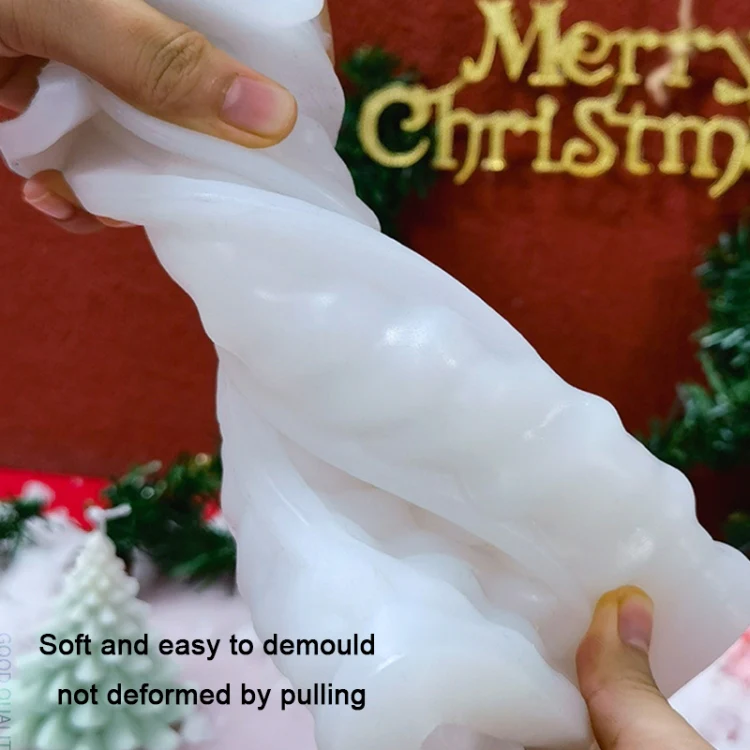 Christmas DIY Scented Candle Silicone Mold, Color: White(SD-65) - Image 4