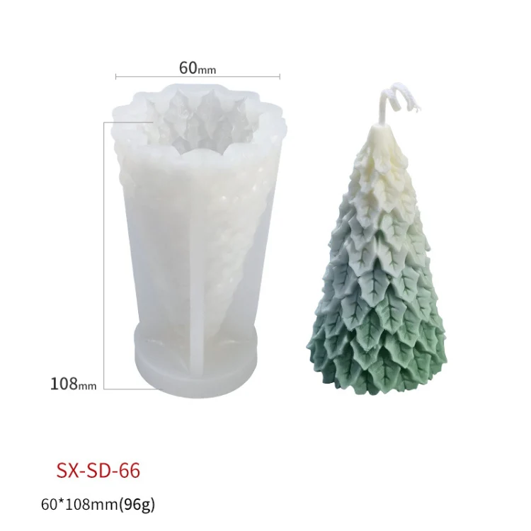 Christmas DIY Scented Candle Silicone Mold, Color: White(SD-66) - Image 2